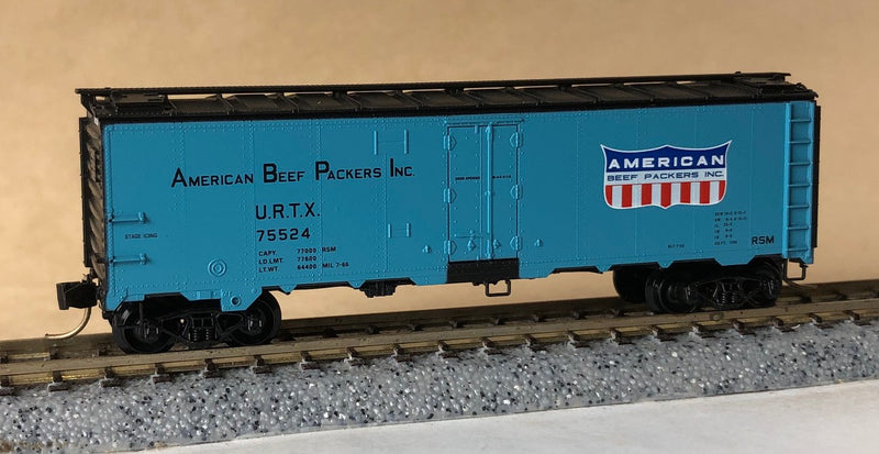 Micro Trains N-Scale 59540 - Reefer, 40 Foot, R-40-10 - American Beef Packers Inc. - 75524