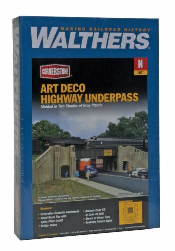 Walthers Cornerstone N Art Deco Highway Underpass building kit