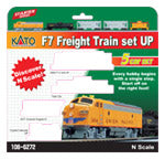 N Scale - Kato USA - 106-6272-DCC - F7 Freight Train Set - Union Pacific