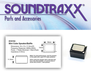 Soundtraxx 810154 Mini cube oval speaker & baffle