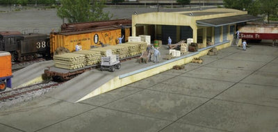 Walthers Cornerstone H.O. Scale Open Air Transload building kit 933-2918