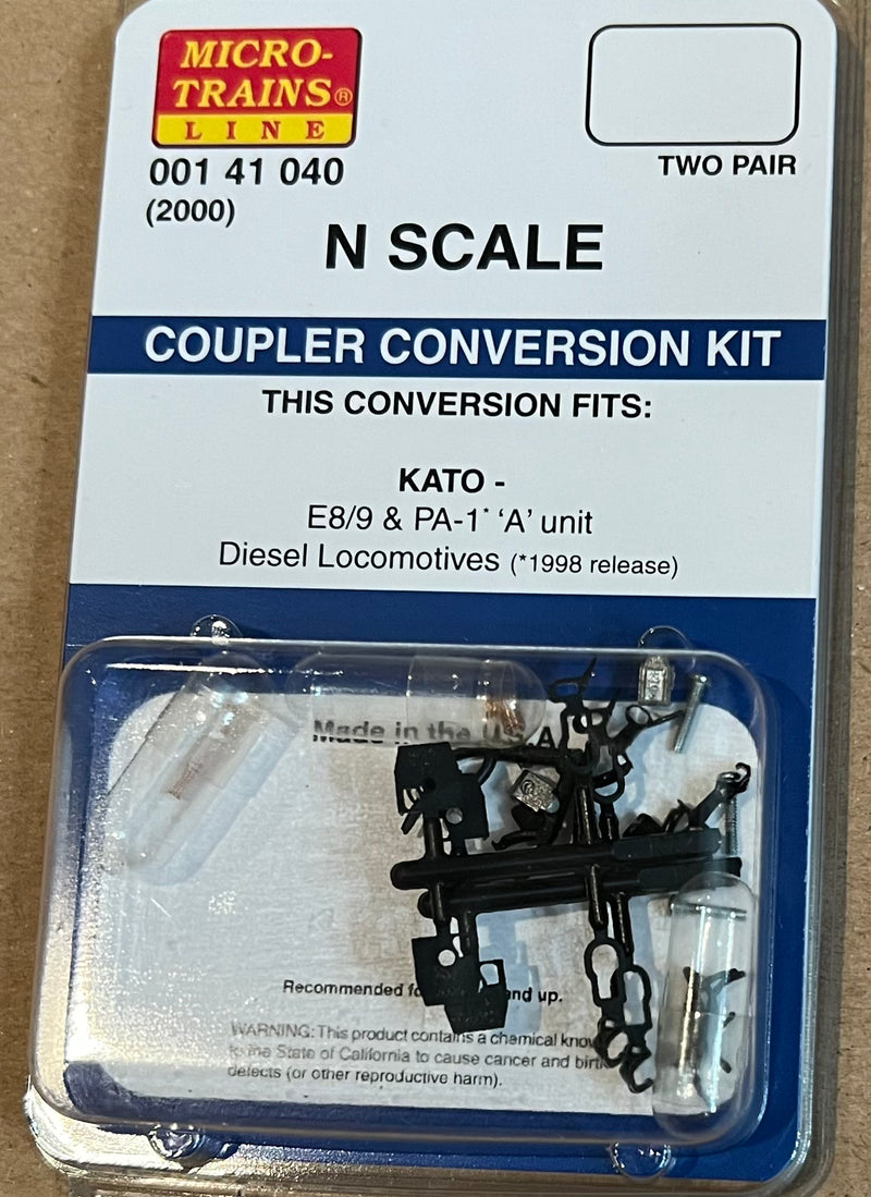 N Scale - Micro Trains - 001 41 040 Pilot Locomotive Coupler Conversion Kit 2 pr (2000)
