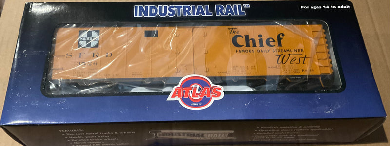 O Scale - Industrial Rail - Atlas - 1002305-1 Refrigerator Car Santa Fe 