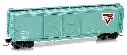 N Scale - Micro-Trains - 078 00 120 - Boxcar, 50 Foot, Steel, Double Door - Conoco - 50004