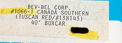 Athearn Blue Box H.O. Scale Canada Southern 40’ Boxcar #138143 - 1066-1