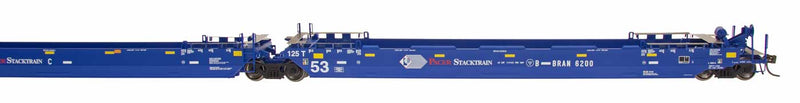 H.O. Scale - Intermountain Railway - 47351-07 - Maxi IV Stack Car - Bran/Pacer - Pacer Stacktrain 