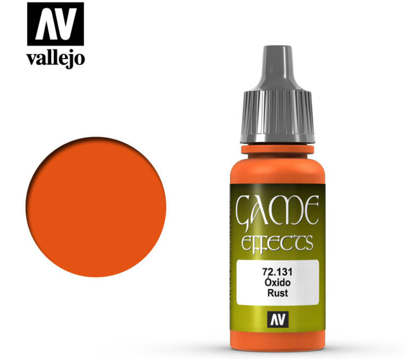 Vallejo Game Acrylic Extra Opaque Model Paint 72.131 Rust 17ml