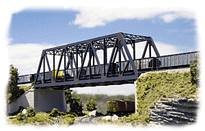 Walthers Cornerstone N Scale Double-Track Truss Bridge Kit 933-3242 10 x 2-3/4 x 2-3/4" 25 x 6.8 x 6.8cm