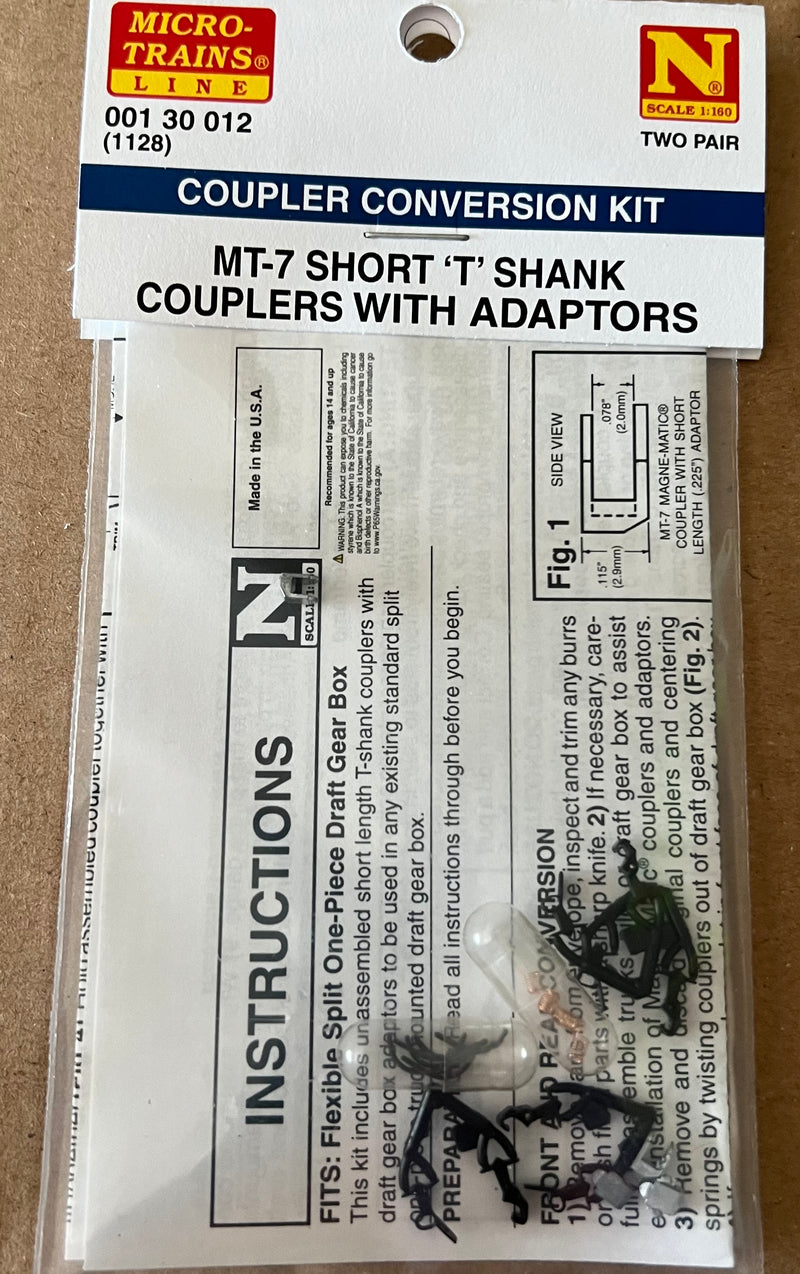 Micro-Trains N Scale 001 30 012 (1128) Universal Coupler 2 pr – A&S Trains