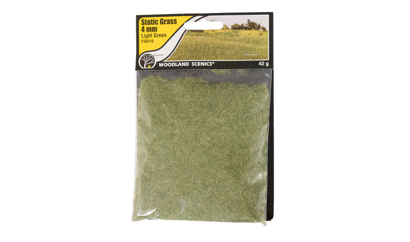 Woodland Scenics Static Grass 4 mm - Light Green 70 g (2.46 oz) FS619