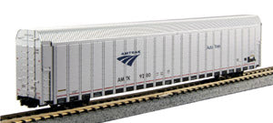 N Scale - Kato USA - 106-5505 - Autorack, Enclosed, Aluminum - Amtrak - 9206, 9218, 9231, 9243