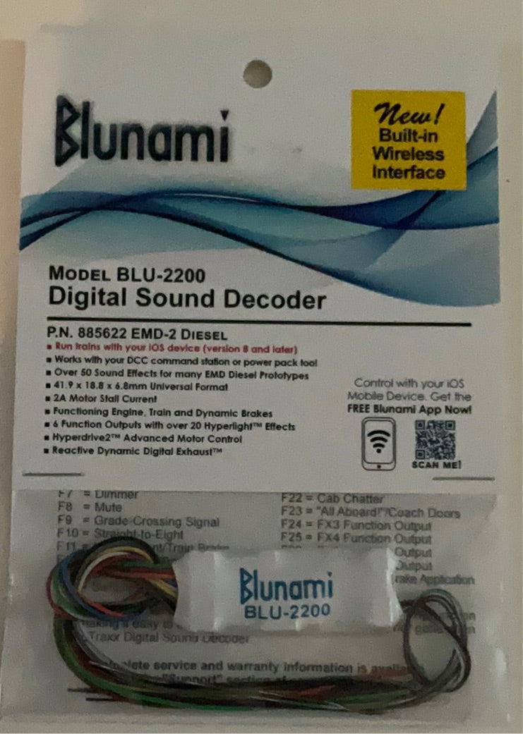 Soundtraxx Blunami BLU-2200 Digital Sound Decoder