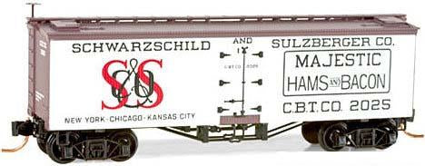 Micro-Trains N Scale Schwarzschild & Sulzberger Reefer Co 058 00 150 