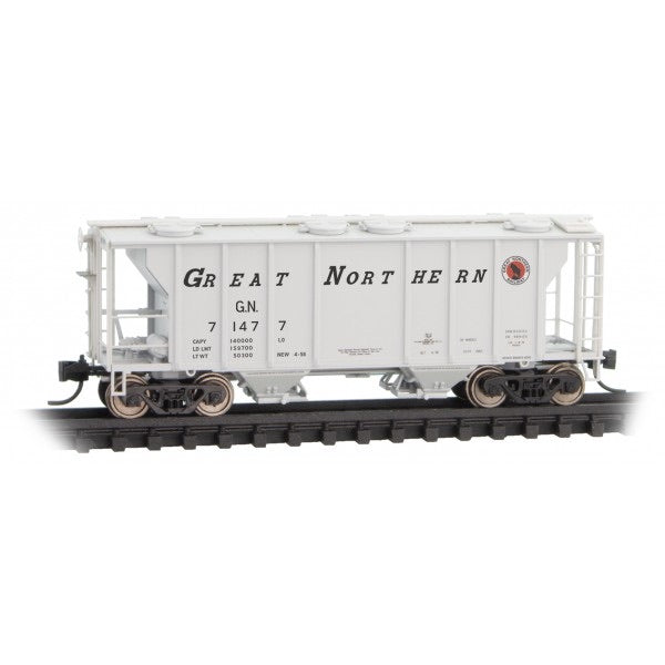 Micro-Trains N Scale Great Northern 2 bay Covered hopper 095 00 012