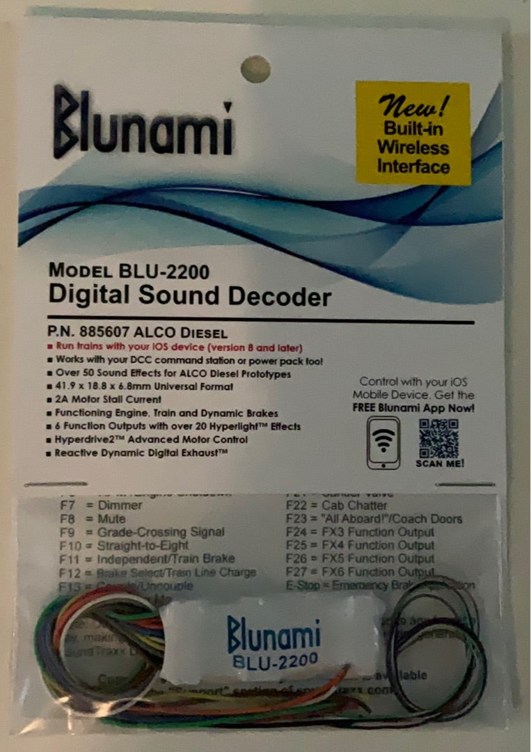 Soundtraxx Blunami BLU-2200 Digital Sound Decoder – A&S Trains