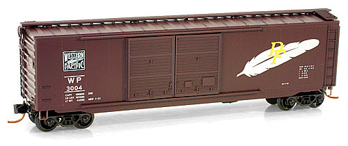 N Scale - Micro-Trains - 034 00 340 - Boxcar, 50 Foot, Steel, Double Door - Western Pacific - 3004