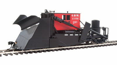 Walthers Proto H.O. Scale Jordan Spreader Green Bay & Western 920-110122 #X-190 (black, red)