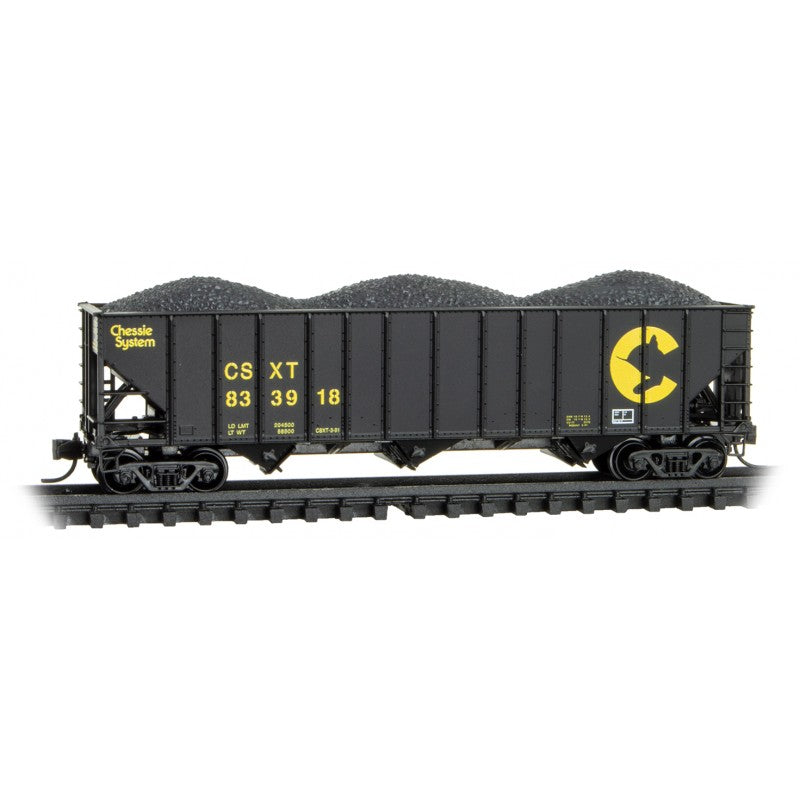 N Scale - Micro-Trains - 108 00 442 - Open Hopper, 3-Bay, 100 Ton - Chessie System - 833918