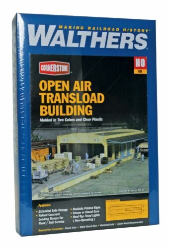Walthers Cornerstone H.O. Scale Open Air Transload building kit 933-2918