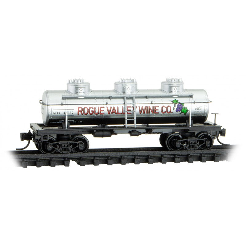 N Scale - Micro Trains - 066 50 180 - 3-Dome Tank Car Medford Talent & Lakecreek 