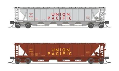 N Scale H32 covered hopper Union Pacific 2 pack