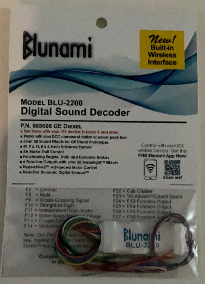 Soundtraxx Blunami BLU-2200 Digital Sound Decoder – A&S Trains