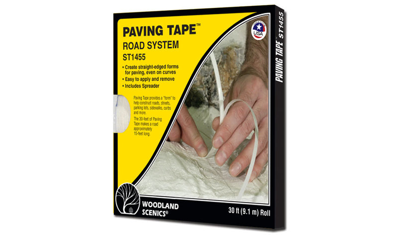 Paving Tape™ Road System - Woodland Scenics 30 ft (9.14 m) roll