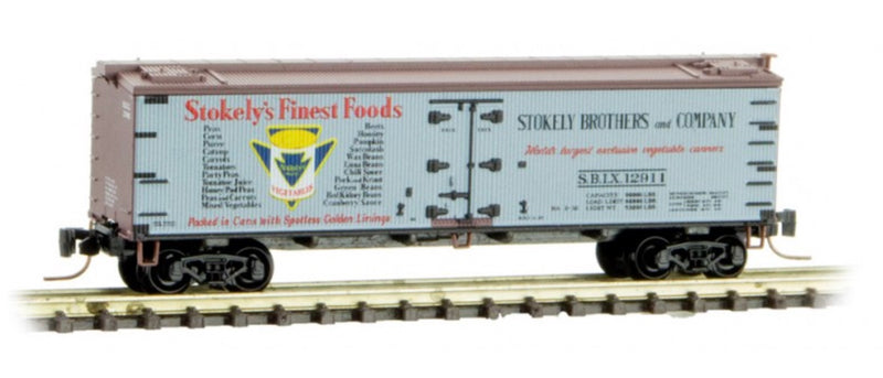Z Scale - Micro-Trains - 518 00 740 - Reefer, Ice, Wood - Stokely Brothers & Company - 12911