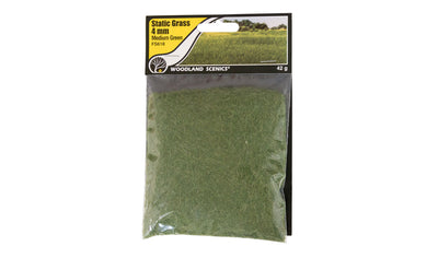 Static Grass 4 mm - Medium Green 42 g (1.48 oz) - Woodland Scenics