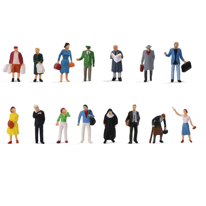 Rock Island Hobby H.O. Scale Scale Standing People - 15 figures