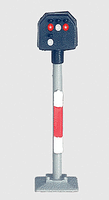 Marklin - Z Scale - Mini-Club LED Signal -- 2-Aspect High-Mounted Color Light Yard/Track Block Signal 89395
