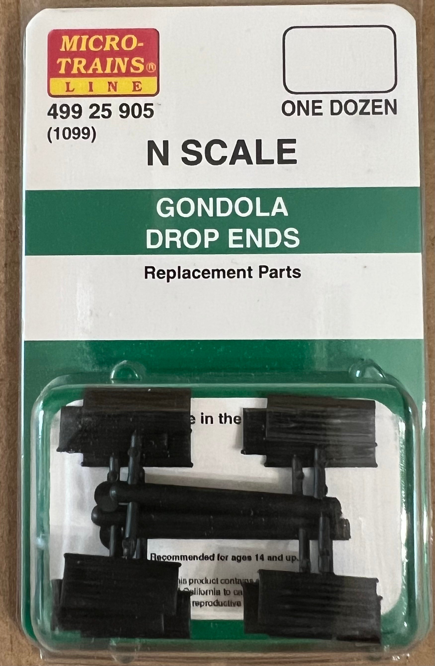 Micro-Trains N Scale 499 25 905 (1099) Drop Ends Gondola 12 ea – A&S Trains