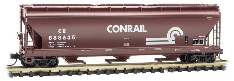 N Scale - Micro-Trains - 094 00 630 - Covered Hopper, 3-Bay, ACF 4650 - Conrail - 888635