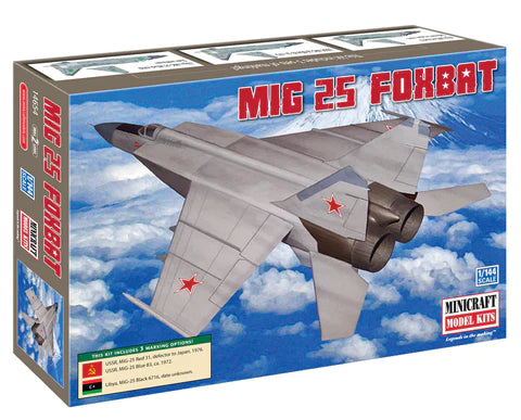 Minicraft Model Kits 1/144 MIG 25 Foxbat USSR/Libya w/3 options 14654