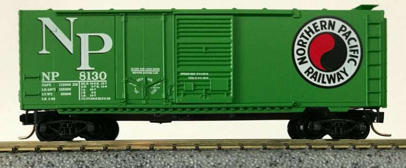 N Scale - Micro-Trains - 22090 - Boxcar, 40 Foot, Steel Combo Door - Northern Pacific