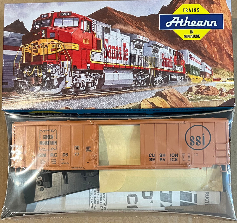 Atheran Blue Box H.O.Scale 581- Green Mountain S.S.I. 50’ A.C.F. Railbox Car 