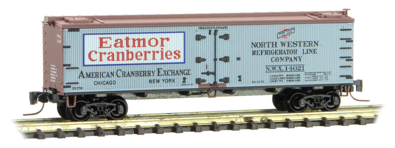 Z Scale - Micro-Trains - 518 00 730 - Reefer, Ice, Wood - American Cranberry Exchange - 14021