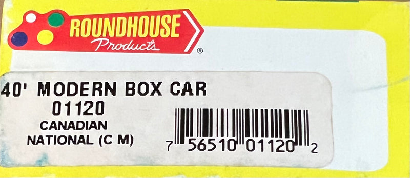 Roundhouse Blue Box H.O.Scale Canadian National Manitoba 40’ Boxcar 