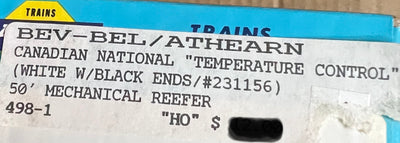 Athearn Blue Box H.O. Scale Canadian National 50’ Mechanical Reefer #231156 - 498-1