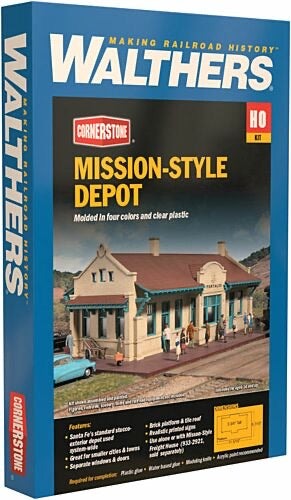 Walthers H.O. Mission Style Depot Kit