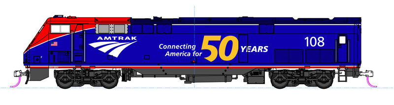 KATO N GE p42 Amtrak Dash 8 Phase VI w/ 50th Anniversary Logo
