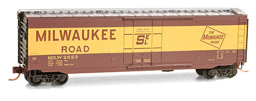 N Scale - Micro-Trains - 032 00 420 - Boxcar, 50 Foot, Steel, Plug Door - Milwaukee Road - 2623
