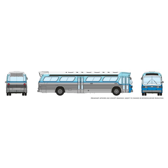 Rapido N Scale New Look Bus 573008 Santa Monica 2525